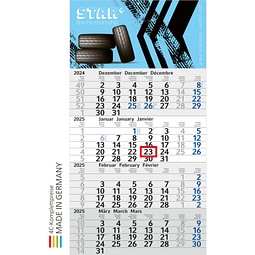 Geiger-Notes Monatskalender Budget 4 Bestseller hellgrau/blau, inkl. Druck