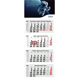 Geiger-Notes Monatskalender Forum Light 4 Bestseller, inkl. Druck, hellgrau