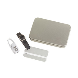 Gepäckanhänger-Set FAR AWAY,silber