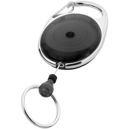 Gerlos Schlüsselanhänger mit Rollerclip, schwarz