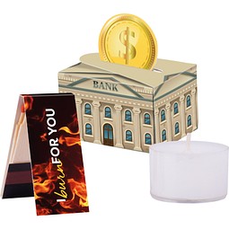 Geschenkbox Mini rund, Teelicht, inkl. Druck