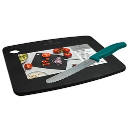 Geschenkschachtel Schneidbrett und Messer kale green, 2-teilig