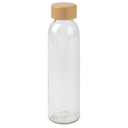 Glas-Flasche Deeply, 500 ml, transparent,braun