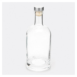 Glas-Trinkflasche PEARLY,transparent
