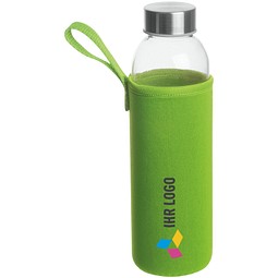 Trinkflasche Klagenfurt mit Sleeve, 500 ml, apfelgrün