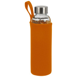 Trinkflasche Klagenfurt mit Sleeve, 500 ml, orange