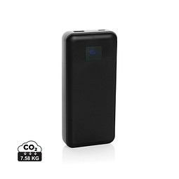 Gridley 20.000mAh 65W Laptop Powerbank aus RCS rPlastik, schwarz