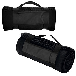 Picknick-Fleece-Decke Softy, schwarz
