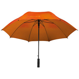Großer Regenschirm Suederdeich ,orange