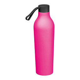 Gummierte Trinkflasche, 750ml, pink