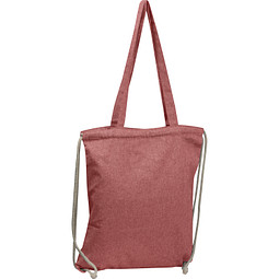 Gym-Cottonbag aus recycelter Baumwolle, rot
