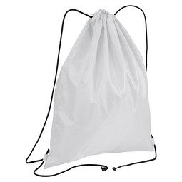 Gymbag aus recyceltem Polyester , weiß