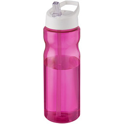H2O Active® Base 650 ml Sportflasche mit Ausgussdeckel, magenta/weiß
