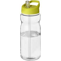 Sport-Werbemittel Sportflasche H2O Active® Base – transparent – mit Logo bedruckt 650 ml BPA-frei auslaufsicher für Sportevents