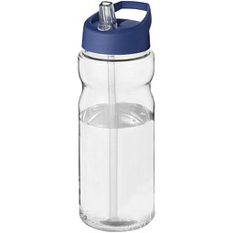 Sport-Werbemittel H2O Active Base Tritan Sportflasche – weiss-blau – mit Logo bedruckt 650 ml BPA-frei auslaufsicher für Sportevents