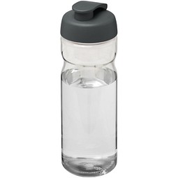 H2O Active® Base Tritan™ 650 ml Sportflasche mit Klappdeckel, transparentklar/grau