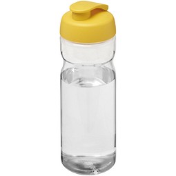 Sport-Werbemittel Sportflasche H2O Active Base – transparent – mit Logo bedruckt 650 ml BPA-frei auslaufsicher für Sportevents & Turniere