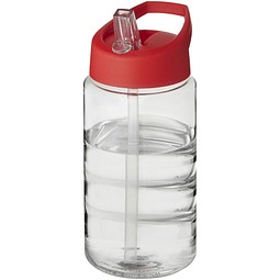 H2O Active® Bop 500 ml Sportflasche mit Ausgussdeckel, transparent/rot