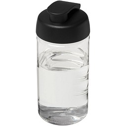 H2O Active® Bop 500 ml Sportflasche mit Klappdeckel, transparent/schwarz