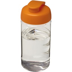 H2O Active® Bop 500 ml Sportflasche mit Klappdeckel, transparent/orange