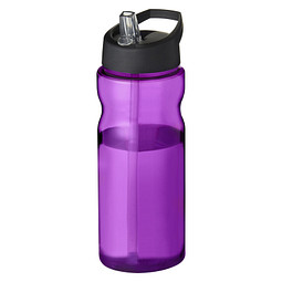 H2O Active® Eco Base 650 ml Sportflasche mit Ausgussdeckel, lila/ schwarz