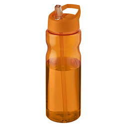 H2O Active® Eco Base 650 ml Sportflasche mit Ausgussdeckel, orange/ orange