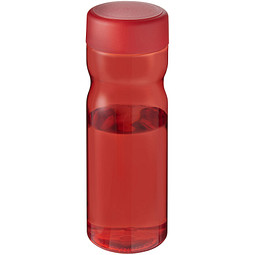 H2O Active® Eco Base 650 ml Sportflasche mit Drehdeckel, rot/ rot
