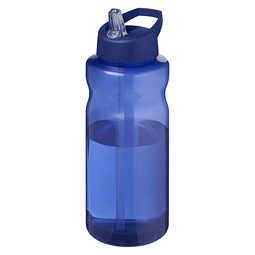 H2O Active® Eco Big Base 1L Sportflasche mit Ausgussdeckel, blau