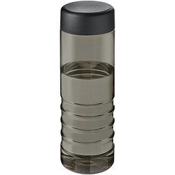 H2O Active® Eco Treble 750 ml Sportflasche mit Drehdeckel, kohle, schwarz