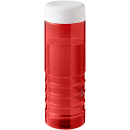 H2O Active® Eco Treble 750 ml Sportflasche mit Drehdeckel, rot, weiß