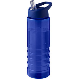H2O Active® Eco Treble 750 ml Sportflasche mit Stülpdeckel & Trinktülle, blau, blau