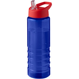 H2O Active® Eco Treble 750 ml Sportflasche mit Stülpdeckel & Trinktülle, blau, rot