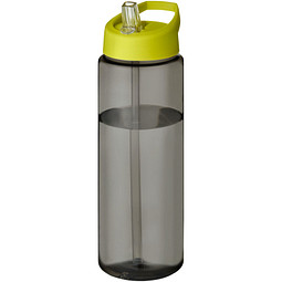 H2O Active® Eco Vibe 850 ml Sportflasche mit Ausgussdeckel, kohle, limone