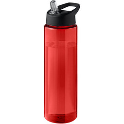 H2O Active® Eco Vibe 850 ml Sportflasche mit Ausgussdeckel, rot, schwarz