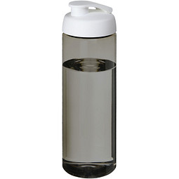 H2O Active® Eco Vibe 850 ml Sportflasche mit Klappdeckel, kohle, weiß