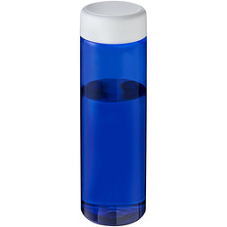H2O Active® Eco Vibe 850 ml Wasserflasche mit Drehdeckel, blau, weiß