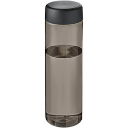 H2O Active® Eco Vibe 850 ml Wasserflasche mit Drehdeckel, kohle, schwarz