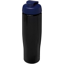 H2O Active® Tempo 700 ml Sportflasche mit Klappdeckel, schwarz/blau