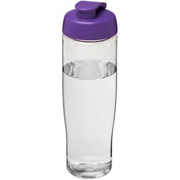 Sport-Werbemittel Sportflasche H2O Tempo – transparent-lila – bedruckbar 700 ml nachhaltiges PET auslaufsicher für Sportevents