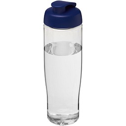 Sport-Werbemittel Sportflasche H2O Tempo – transparent-blau – bedruckbar 700 ml nachhaltig auslaufsicher für Sportevents & Turniere