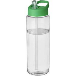 Sport-Werbemittel H2O Vibe Sportflasche – transparent-grün – bedruckbar 850 ml BPA-frei auslaufsicher für Sportevents & Turniere