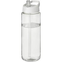 Sport-Werbemittel H2O Vibe Sportflasche – transparent-weiss – bedruckbar 850 ml auslaufsicher für Sportevents & Turniere