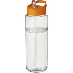Werbeartikel H2O Vibe Sportflasche – weiss-orange – mit Logo bedruckbar 850 ml auslaufsicher für Sportevents & Turniere