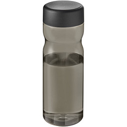 H2O Eco Base 650 ml Sportflasche mit Drehdeckel, kohle/schwarz