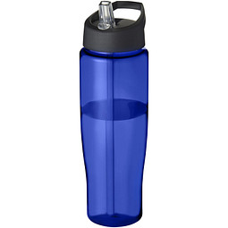H2O Tempo Sportflasche mit Ausgussdeckel, 700 ml, blau/schwarz