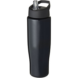 H2O Tempo Sportflasche mit Ausgussdeckel, 700 ml, schwarz