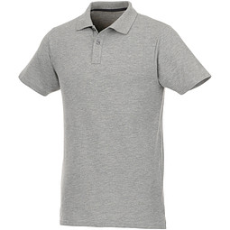 ELEVATE Herren Poloshirt Helios, heather grau, M