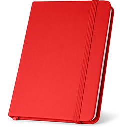 HEMINGWAY. A5 PU-Notizblock mit unlinierten Blättern, Rot