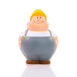 Herr Bert® Anti-Stress-Figuren Bauarbeiter Bert, grau