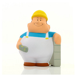 Herr Bert® Anti-Stress-Figuren Maurer Bert, weiß